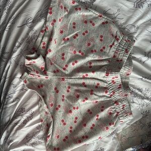 Coca Cola Gray and Red High Waist Shorts